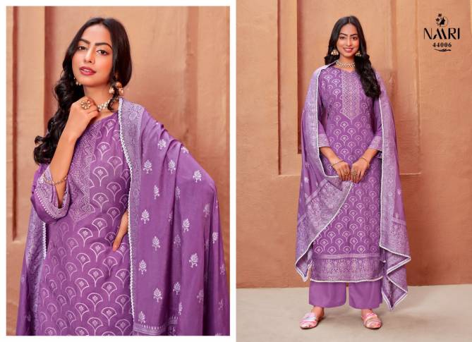 Shabnam By Naari Jacquard Designer Salwar Suits Catalog